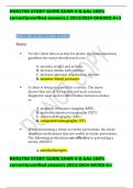 NUR2790 STUDY GUIDE EXAM 4 Q &As 100% correctly/verified answers.[ 2023/2024 GRADED A+]