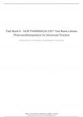 Test Bank-5 - NUR PHARMACOLOGY Test Bank Lehnes Pharmacotherapeutics for Advanced Practice