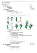 Introduction to Genetics &lpar;BIOL0003&rpar; Notes - Basic Mendelism
