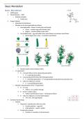 Introduction to Genetics (BIOL0003) Notes - Basic Mendelism