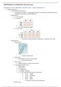  Introduction to Genetics (BIOL0003) Notes - Modifications to Mendel
