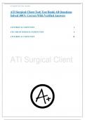 ATI Surgical Client Test| Test Bank| All Questions Solved 100% Correct