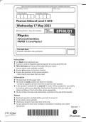 EDEXCEL AS LEVEL PHYSICS PAPER 1 and 2 2023 BUNDLE 