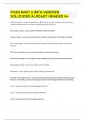 PCAR PART 2 WITH VERIFIED SOLUTIONS ALREADY GRADED A&plus;