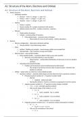 Chemistry for Biology Students (CHEM0010) Notes - Structure, Bonding and Self-Assembly of Biological Structures