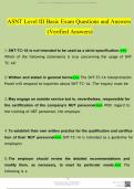 ASNT Level 3 Basic Exam (2024/2025) Newest Questions and Answers (Verified Answers)