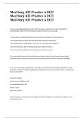 Med Surg ATI Practice A 2023