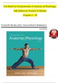 TEST BANK For Fundamentals of Anatomy and Physiology, 10th Edition by Frederic H Martini, Verified Chapters 1 - 29, Complete Newest Version