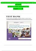 Test Bank Ebersole and Hess' Gerontological Nursing & Healthy Aging 5th Edition by Theris A. Touhy, and Kathleen F Jet Chapter 1-28