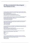 ATI Musculoskeletal & Neurological Test Quizzes & Ans&period;&period;
