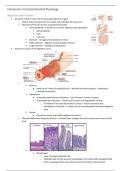 Introductory Mammalian Physiology (PHOL0002) Notes - The Gastrointestinal System