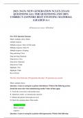 2023 &lpar;NGN&rpar; NEW GENERATION NCLEX EXAM QUESTIONS ALL THE QUESTIONS AND 100&percnt; CORRECT ANSWERS BEST STUDYING MATERIAL &lpar;GRADED A&plus;&rpar;