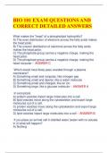 BUNDLE FOR Bio 1P91 Midterm October Verified Questions & Correct Answers | Expert- Solutions | Latests updat