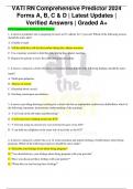 VATI RN Comprehensive Predictor 2024 Forms A&comma; B&comma; C & D &vert; Latest Updates &vert; Verified Answers &vert; Graded A&plus;