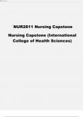 NUR2811 Nursing Capstone Questions and Answers.