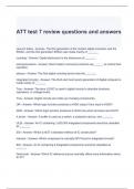 ATT test 7 review questions and answers