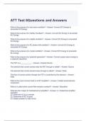 ATT Test 6 Questions and Answers 2024 (Graded A)