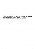 2024 HESI LPN LATEST COMPREHENSIVE FINAL EXIT EXAM (100% Verified)