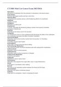 CT DDS Med Cert Latest Exam 2023&sol;2024