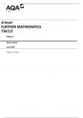 AQA A-level FURTHER MATHEMATICS 7367&sol;2  Paper 2 Mark scheme  June 2023  Version&colon; 1&period;0 Final 