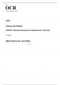 OCR A Level Drama and Theatre H459/47 JUNE 2023 QUESTION PAPER AND MARK SCHEME