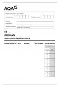AQA AS GERMAN Paper 1 Listening, Reading and Writing 7661-1-QP-German-AS-16May23