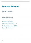 Edexcel Further Mathematics 8FM0/25 Question Paper and Mark Scheme June2023.