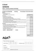 AQA A-level GERMAN Paper 1 Listening, Reading and Writing 7662-1-QP-German-A-6Jun23-AM