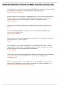 MEDSURG HESI QUESTIONS &ANSWERS 2024 Self-Assessment Guide