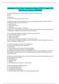 Ambulatory Care Nurse Certification Exam (ANCC) chapter 002 Questions & Answers 2023/2024