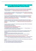 2023 ATI Comprehensive Predictor Exam with NGN  All Questions and 100&percnt; Correct Answers