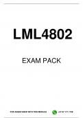 LML4802 EXAM PACK 2024