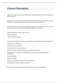 Clinical Simulation exam with 100&percnt; correct answers