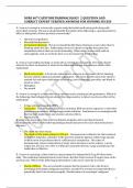 NURS 407 CAPSTONE PHARMACOLOGY 2 QUESTION AND CORRECT EXPERT VERIFIED ANSWERS FOR SUPRIME SUCESS