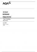 AQA A-level GERMAN 7662&sol;3T&sol;3V Paper 3 Speaking Mark scheme June 2023 Version&colon; 1&period;0 Final 