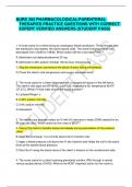 NURS 302 PHARMACOLOGICAL&sol;PARENTERAL THERAPIES PRACTICE QUESTIONS WITH CORRECT EXPERT VERIFIED ANSWERS &lpar;STUDENT PASS&rpar;