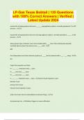 LP-Gas Texas Bobtail &vert; 125 Questions with 100&percnt; Correct Answers &vert; Verified &vert; Latest Update 2024