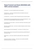 Texas Funeral Law Exam 2023&sol;2024 with 100&percnt; correct answers