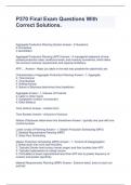 P370 Final Exam Questions With Correct Solutions&period;