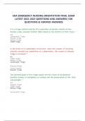 bundle for  ENA EMERGENCY NURSING ORIENTATION 3&period;0 LATEST 2022-2023 EXAM 300&plus; QUESTIONS AND ANSWERS &vert; VERIFIED ANSWERS AGRADE