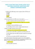 WEST COAST EMT FINAL EXAM LATEST 2023- 2024 REAL EXAM 200&plus; QUESTIONS AND  CORRECT ANSWERS&vert;AGRADE