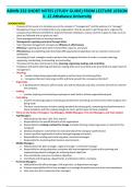 ADMN 232 SHORT NOTES (STUDY GUIDE) FROM LECTURE LESSON 1- 12 Athabasca University