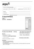 AQA A-level PHYSICS  Paper 3  Section B  Astrophysics  7408-3BA-QP-Physics-A-15Jun23