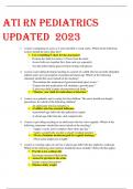 ATI RN PEDIATRICS UPDATED 2023