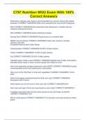 C787 Nutrition WGU Exam With 100&percnt; Correct Answers