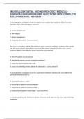 &lbrack;MUSCULOSKELETAL AND NEUROLOGIC&rsqb; MEDICAL-SURGICAL NURSING REVIEW QUESTIONS WITH COMPLETE SOLUTIONS 100&percnt; 2023&sol;2024 