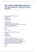 3B2 - Ultimate ABSA Study Guide C1-15 | 995 Questions | With All Correct Answers.