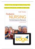 Test Bank Pediatric Nursing The Critical Components of Nursing Care 2nd Edition - All chapters | A+ ULTIMATE GUIDE 2023