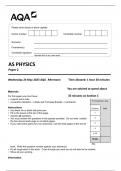 AQA AS PHYSICS  Paper 2 7407-2-QP-Physics-AS-24May23