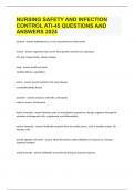 NURSING SAFETY AND INFECTION CONTROL ATI-45 QUESTIONS AND ANSWERS 2024
